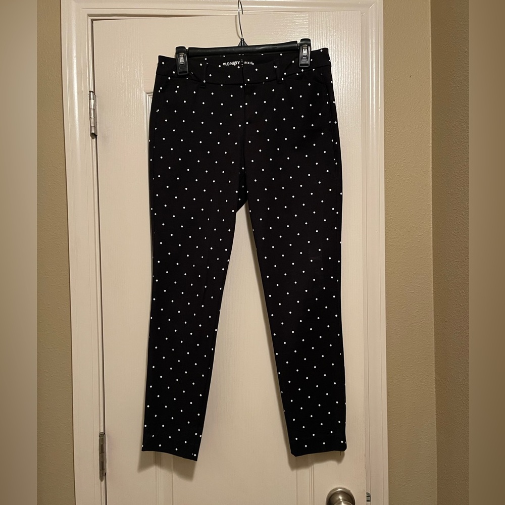 Old Navy Polka Dot Pixie Ankle Pants